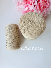 Creme brulee polyester cord 4 mm