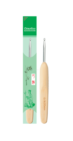 Крючок металлический с бамбуковой ручкой ChiaoGoo 3,75мм.
