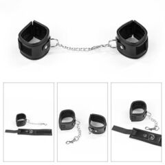 БДСМ-набор Deluxe Bondage Kit: наручники, плеть, кляп-шар - 