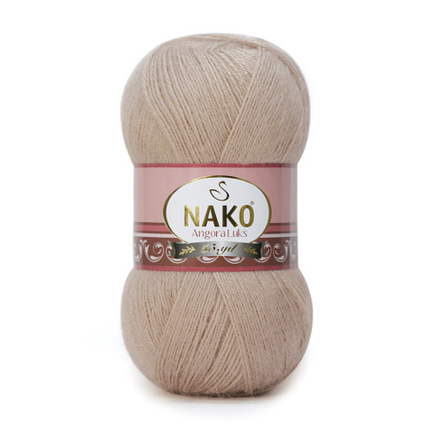 Пряжа Nako Angora Luks 11053 какао(уп. 5 мотков)