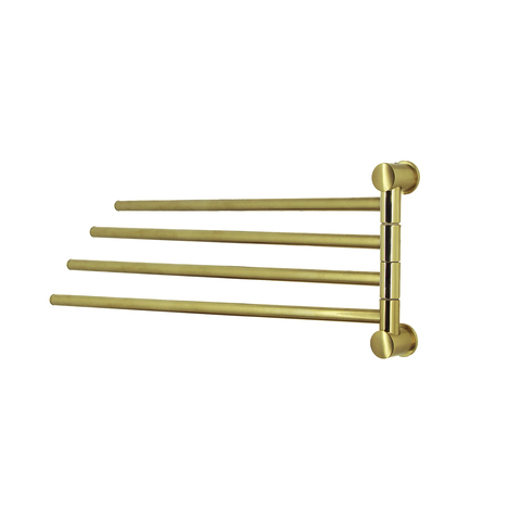 WasserKRAFT K-1034BRUSHED GOLD Держатель полотенец четверной