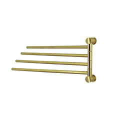 WasserKRAFT K-1034BRUSHED GOLD Держатель полотенец четверной фото