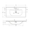 BelBagno BB-8099-90 Керамическая раковина, 910x460x170