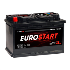 Аккумулятор EUROSTART Extra Power (75Ah, 680A, L+) EU751