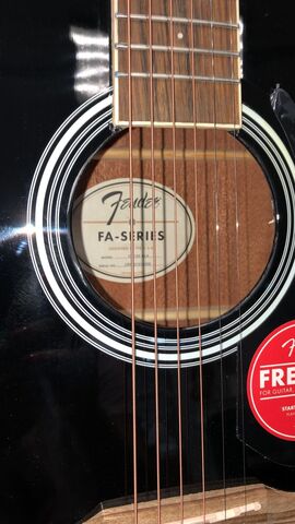 FENDER FA-125 DREADNOUGHT, BLACK WN