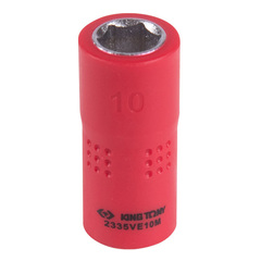 KING TONY (2335VE10M) Головка торцевая диэлектрическая шестигранная 1/4", 10 мм