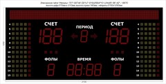 Табло для баскетбола Импульс 727-D27x6-D21x7-S16x256xP10-L24xS5-S6-A2