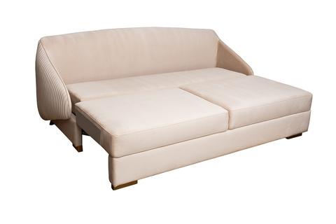 Диван трехместный Garda Decor Palazzo бежевый велюр механизм пума