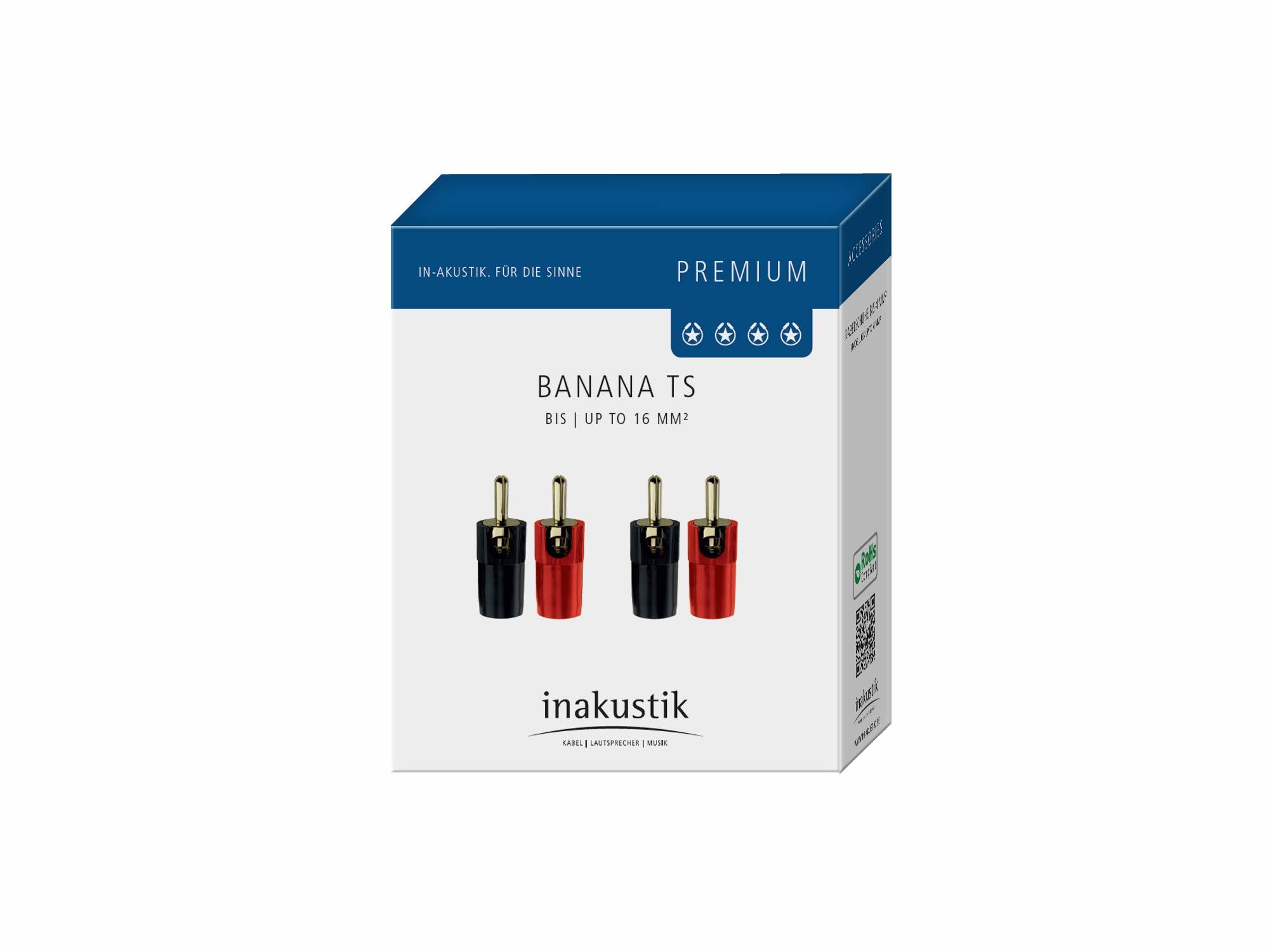 Inakustik Premium Banana TS, set 4шт., 0081461