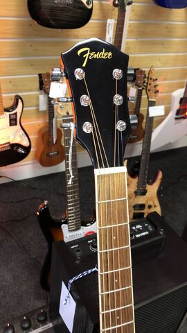 FENDER FA-125 DREADNOUGHT, BLACK WN