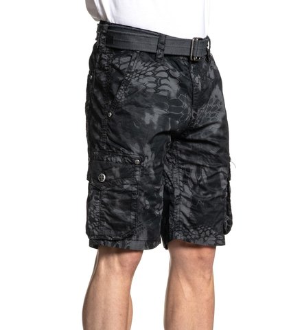 Affliction | Шорты мужские NOBLE CARGO SHORT 110WS175 правый бок