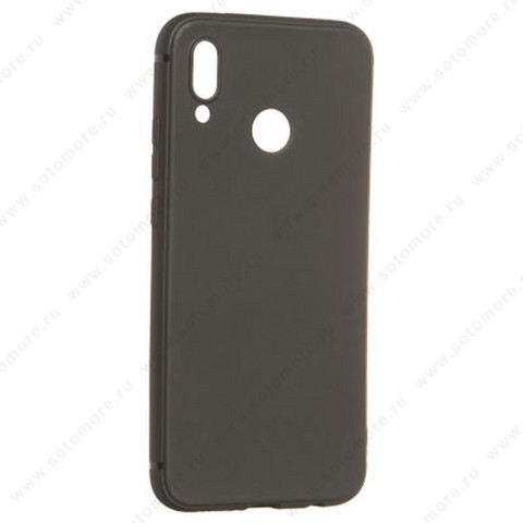 Накладка силиконовая Soft Touch ультра-тонкая для Huawei P20 Lite черный
