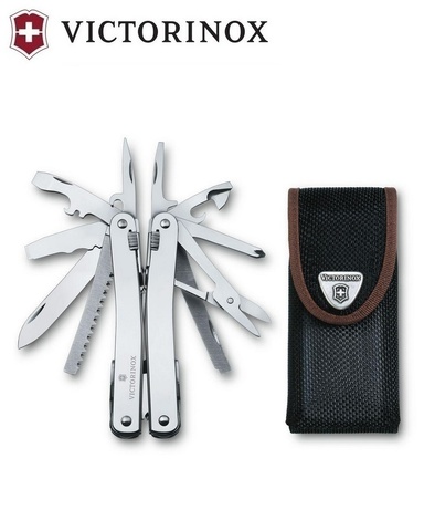 Мультитул Victorinox SwissTool Spirit X, 105 mm, 24 функций, нейлоновый чехол (3.0224.N)