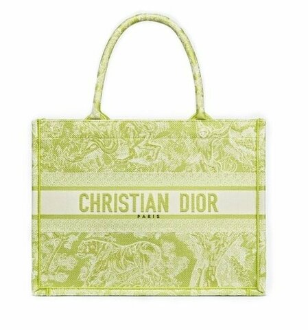 Сумка Dior Book Tote, модель маленького формата салатовый