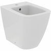 Ideal Standard T459501 Ideal Standard i.life S Напольное пристенное биде, с отверстием под смеситель, с отверстием перелива, с крепежом TT0257919. Короткая проекция