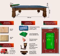 Бильярдный стол для русской пирамиды 