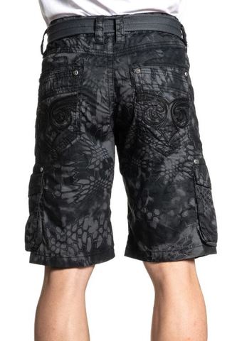 Affliction | Шорты мужские NOBLE CARGO SHORT 110WS175 сзади