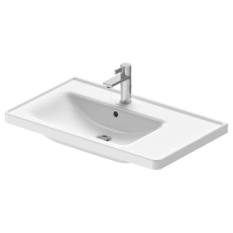 Duravit D-Neo Раковина накладная 800х480  мм,, ассим, с переливом, с 1 отв. под смеситель, цвет: белый 2369800000