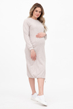 Платье для беременных и кормящих 12356 светло-бежевый