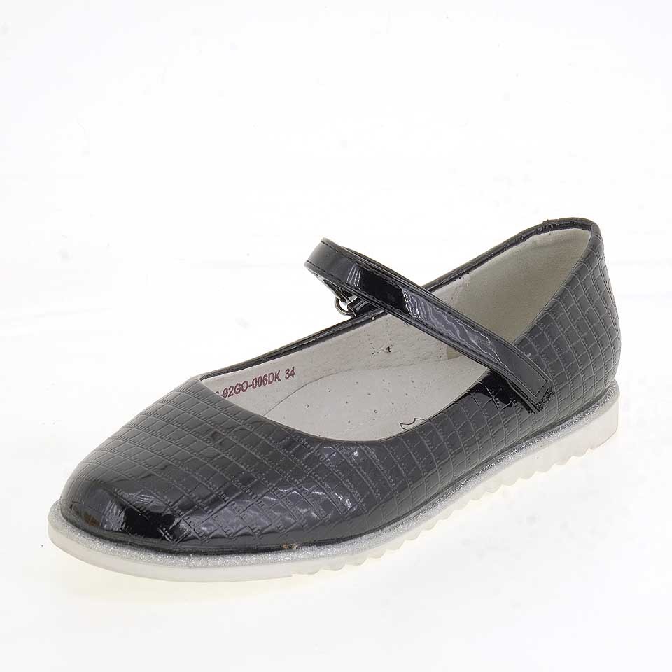 Туфли для девочек ZENDEN 26-92GO-006DK черные