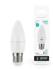 Лампа Gauss LED Elementary Свеча 10W E27 750lm 4100K 30220