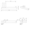 Decor Walther Bar 0856676 Держатель для туалетной бумаги, подвесной, цвет: сталь матовая