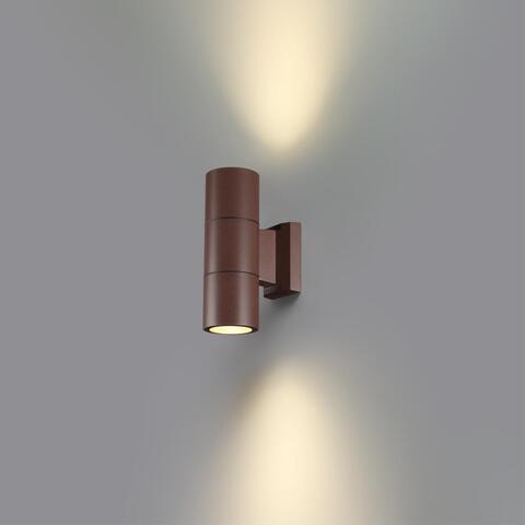 Уличный настенный светильник Novotech 370989 STREET NT25 000 коричневый IP65 GU10 2*50W 100-240V LANDSCAPE
