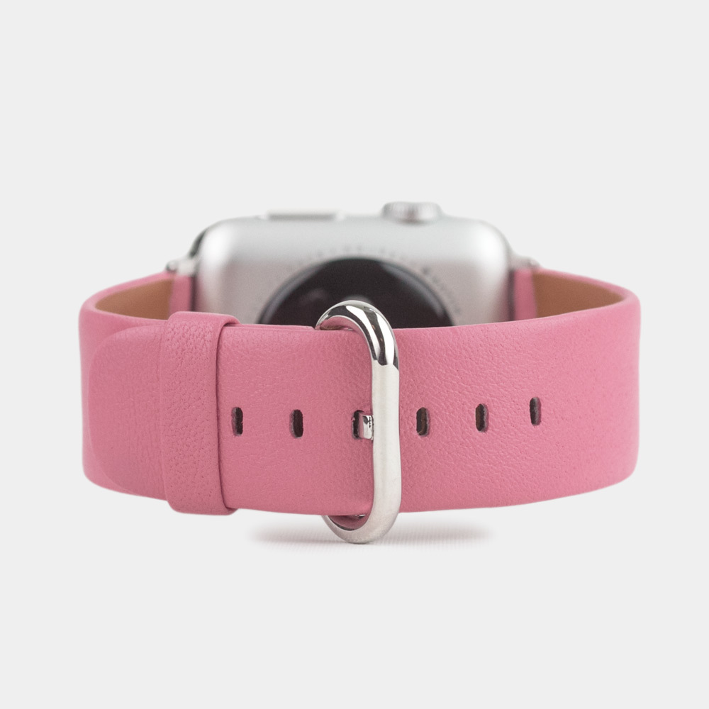 Ремешок для Apple Watch 44/45мм ST Classic из натуральной кожи теленка, розового цвета