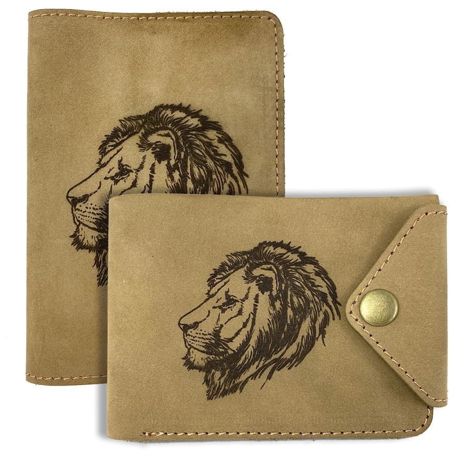 Кошельки Сет Lion кошелек + обложка Сет_лвиный-min.jpg