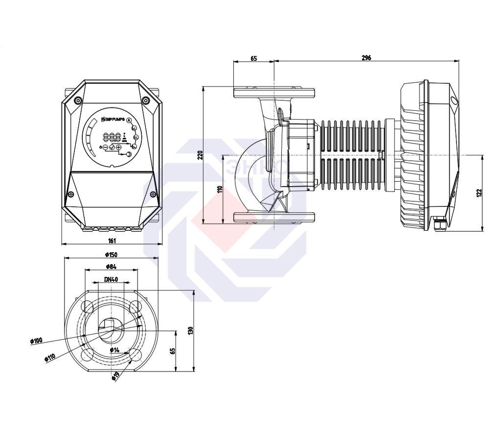 Насос циркуляционный IMP NMT MAX II 40-100 F220