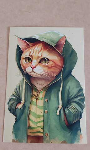 Кот в куртке