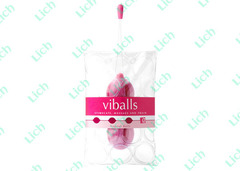 Розовые вагинальные шарики ViBalls, 3.7 см
