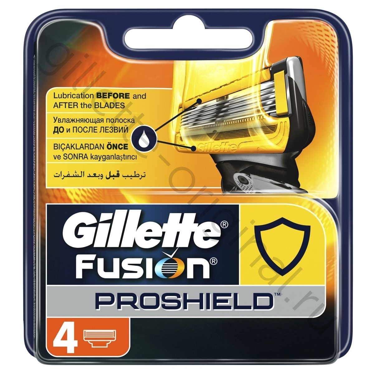 Сменные кассеты для бритья GILLETTE Fusion ProShield (4 шт)