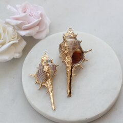 Подвеска Ракушка с позолотой 33-50 на 20-30 мм, РК043