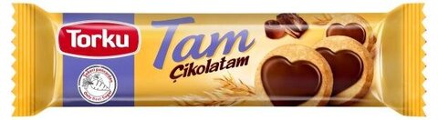 Печенье TORKU  ТАМ Овсяное  Печенье с шоколадным кремом 83гр сердечки
