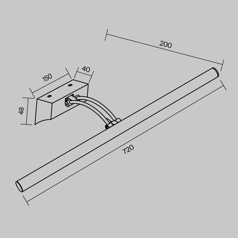Светодиодная подсветка для зеркал Maytoni Fino MIR003WL-L16CH