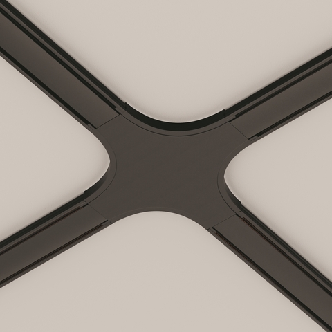 Коннектор питания X-образный для магнитного шинопровода Maytoni Radity TRA084CX-11B