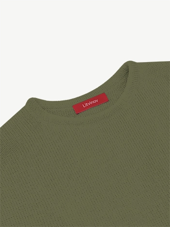 Джемпер оверсайз из экохлопка