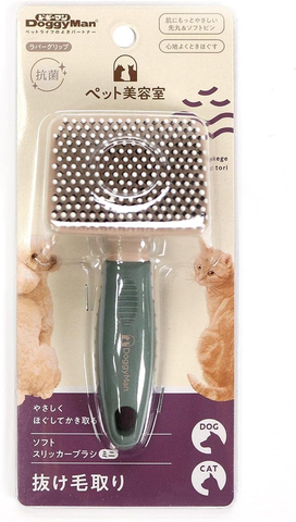 Мягкий сликер с капельками для короткой и средней шерсти кошек и собак, размер MINI