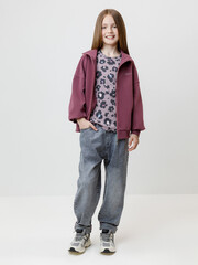 фуфайка  для девочки  КР 302814/сиреневый 3304 Н091 к621