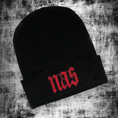 Шапка NAS-Illmatic black с подворотом