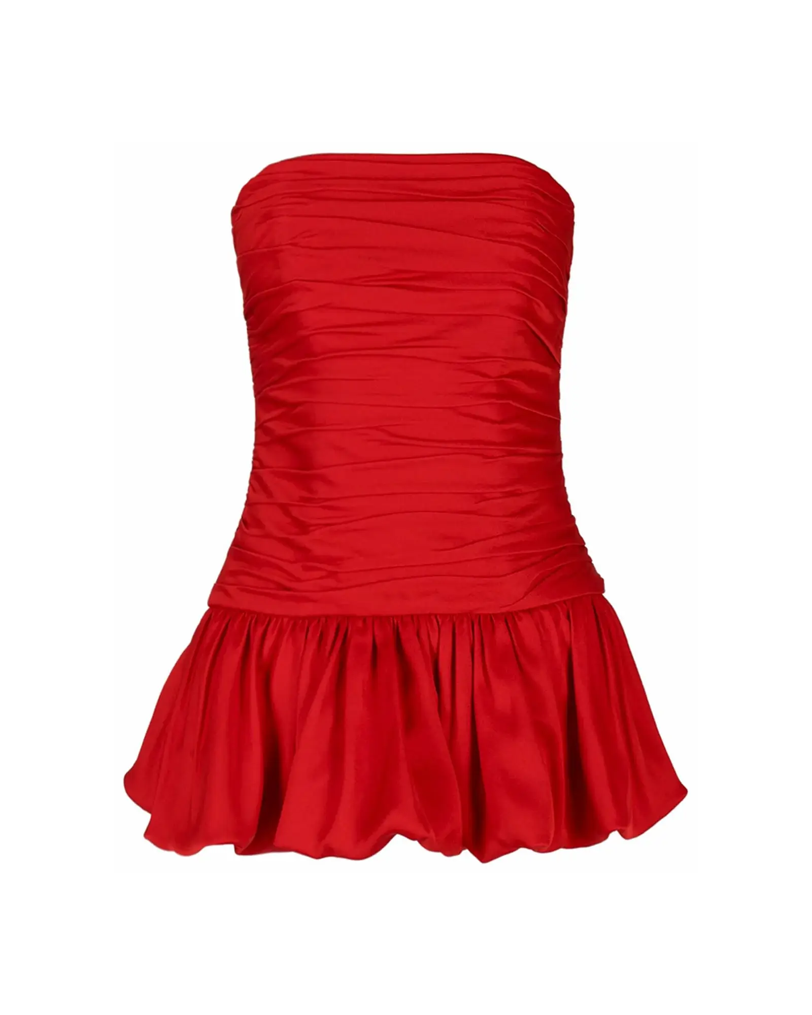 Корсет с драпировкой, Красный