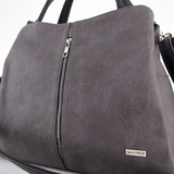 Сумка Саломея 373 македония серый + черный