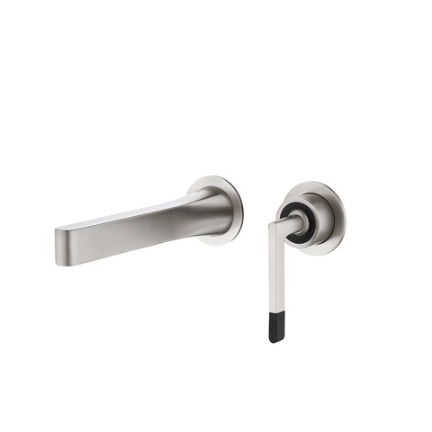 Boheme 165-NB Смеситель Boheme Duo для раковины из стены 2х-позиционный NICKEL BRUSH