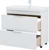 Aquanet 342094 Тумба с раковиной Ирис new 90 напольная 2 ящ. цв.белый глянец (342094)