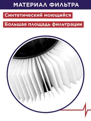 Фильтр для пылесоса ПУЛЬСАР ПС 200 / ПС 300 / ПС 500 (HEPA) (792-124)