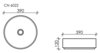 Ceramica Nova Element CN6022 Умывальник чаша накладная круглая, 39x39, цвет: белый