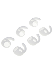 Комплект амбушюр с крючками и чехлом для Apple AirPods Pro 2 (белый) (Размер S)