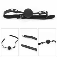 БДСМ-набор Deluxe Bondage Kit: наручники, плеть, кляп-шар - 