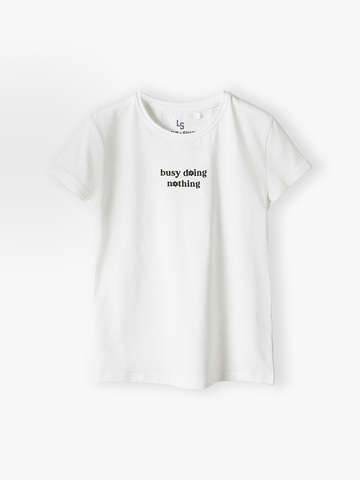 Футболка для девочек LINCOLN & SHARKS 4I4407